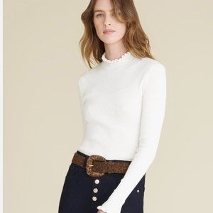 NWT Veronica Beard Marisha Mock Neck Sweater